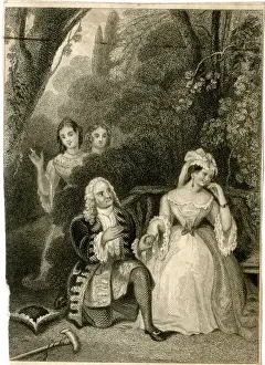 Romantic Garden Scene Drucke: The Discovery