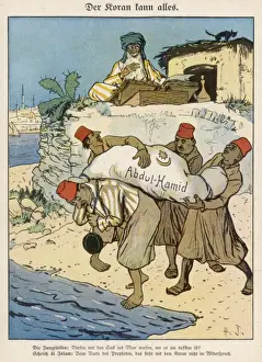 Historical Cartoons Online Drucke: Disposal of Abdul-Hamid