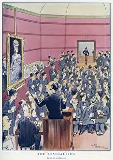 H M Bateman Art Drucke: The Distraction, by H. M. Bateman