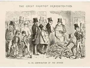 London History Images Drucke: Distribution of Staves