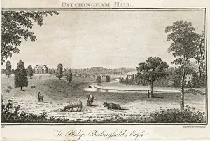 England Countryside Views Drucke: Ditchingham Hall