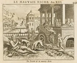 Bible Parables Drucke: Dives and Lazarus