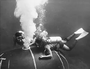 Historical Diving Equipment Drucke: Diving, Malta 1969