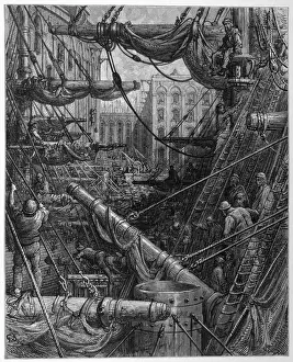 London Docks Drucke: Dock / London (Dore)