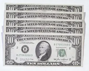 American Currency Drucke: Ten Dollar Notes