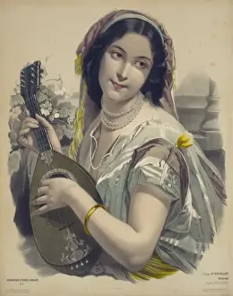 Female Musician Artwork Drucke: Dolorida