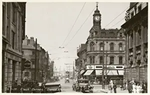 South Yorkshire Drucke: Doncaster, Südwest Yorkshire - Uhrwerkplatz