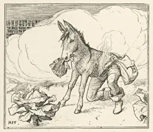 Fantasy Animal Illustrations Drucke: The Donkey Cabbage