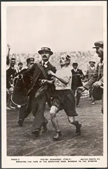 London Olympics 1908 Drucke: DORANDOs MARATHON 1908