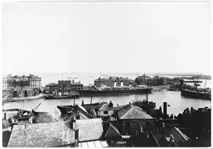 English Harbour Scene Drucke: DOVER - 1906