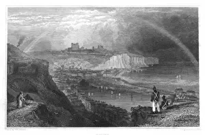 Dover Castle Drucke: Dover by Bartlett