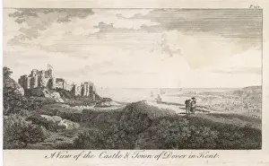 Dover Castle Drucke: Dover Castle & Town