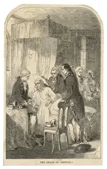 18th Century English Literature Drucke: Dr Johnson / Deathbed