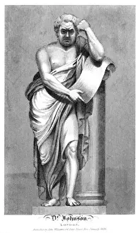Gerahmter Druck : Denkmal Dr Johnsohn Gerahmter Druck : Denkmal Dr Johnsohn