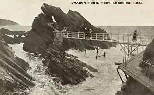 Isle Of Man Drucke: Drachenfels - Port Storck - Insel Mann