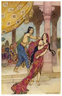 Duhsasana und Draupadie