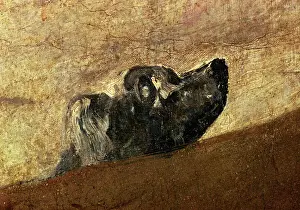 Drucke von Franz von Goya und Luciente (1746-1828) Spanischer Maler Die ertrinkende Hündin, 1820 - 1823 Museo del Prado Madrid Spanien Zeitgenössische Kunst Drucke: Der ertrinkende Hund, 1820-1823 von Francisco de Goya