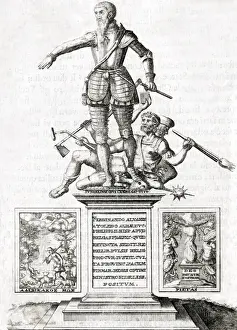 Hertog van Albade, Standbeeld