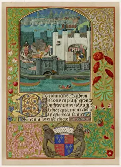 Drucke von Der Turm während der Gefangenschaft des Herzogs von Orléans, gefangen genommen nach Agincourt Schlacht Von Agincourt Drucke: Der Herzog von Orleans Gefängnisstrafe