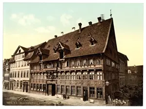 Nineteenth Century Coloured Pictures Drucke: Ducal Brewery, Brunswick (i. e. Braunschweig), Germany