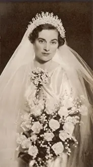 Princess Alice Duchess Of Gloucester Drucke: The Duchess of Gloucester on her wedding day