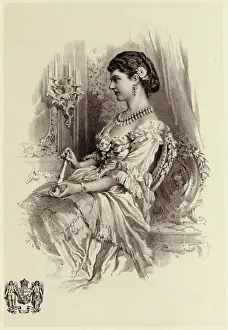 Drucke von Georgina, Gräfin von Dudley Britische Aristokratie Tochter des Thomas Moncriffes, 7. Baronet; verheiratet (als zweite Ehefrau) mit dem 1. Grafen von Dudley im Jahr 1865 Datum: - Whitehall Drucke: Dudley/Whitehall