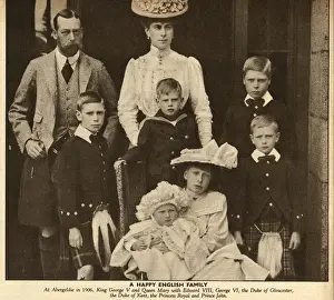 Herzog und Herzogin von York mit ihren sechs Kindern