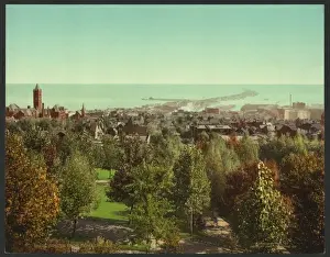 Drucke von Duluth aus dem Cascade Park, Datum 1902 Duluth Drucke: Duluth aus dem Cascade Park