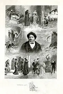 Historical Fiction Illustrations Drucke: Dumas (Pere) Characters