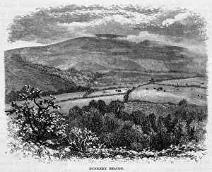 19th Century English Landscapes Drucke: Dunkery Beacon