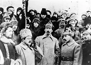 Drucke von Felix Edmundowitsch Zedernhjinsky Russischer Revolutionär und erster Chef der sowjetischen Geheimpolizei ; fotografiert im Roten Platz Moskau , 1920 . Datum : 1877 – 1926 Politik Drucke: Dzerzhinsky
