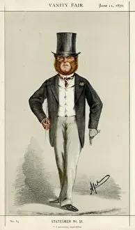 Historical Statesman Portrait Drucke: E. Knatchbull-Hugessen