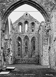 Ein Fenster in Greyabbey