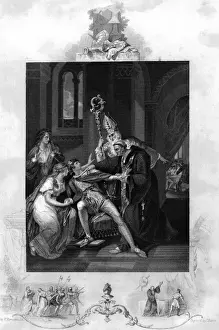 Eadwig wurde von Dunstan und Odo zurechtgewiesen