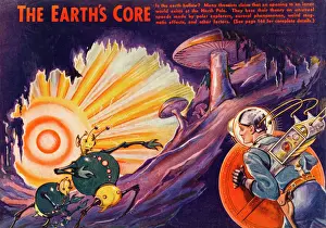 Drucke von Leererdearththeorien deuten darauf hin Erforschung Des Weltraums Drucke: Earths Core