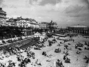 British Summer Holidays Drucke: Eastbourne Beach