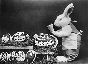 Osterhase und Eier