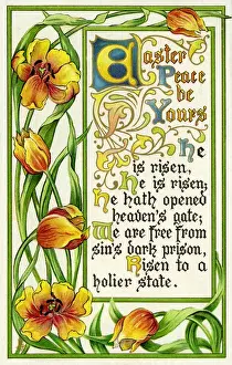 Easter Greeting Card Drucke: Easter greeting card