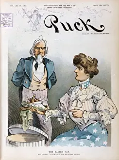 Vintage Easter Illustrations Drucke: The Easter hat