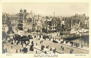 Irish Independence Movement Drucke: Easter Rising / Dublin
