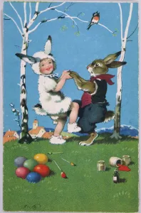 Kaninchen und Kind