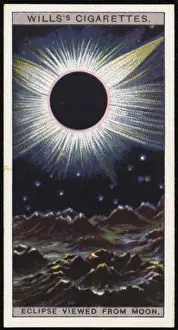 Total Solar Eclipse Images Drucke: Eclipse from Moon