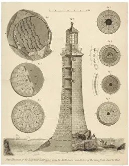 Iconic British Landmarks Drucke: Eddystone Lighthouse