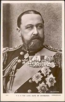British Royalty In Uniform Drucke: Edinburgh / Alfred / Postcd