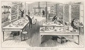 Thomas Edison Laboratory Drucke: Edisons Workshop