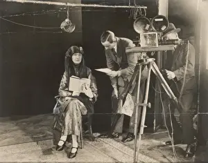 Vintage Recording Equipment Drucke: Edith Sitwell / Recording