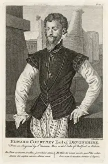 16th Century Statesman Drucke: Edward Earl Devonshire