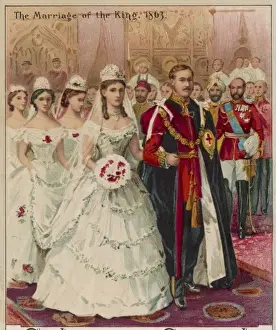 St Georges Chapel Windsor Drucke: Edward Marries Alexandra