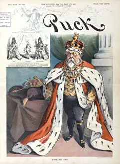 Victorian Era Cartoon Drucke: Edward Rex