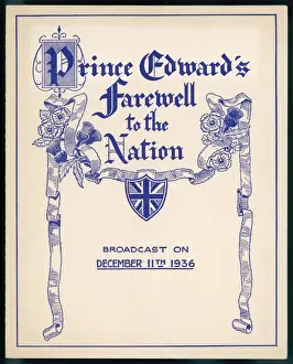 Edward VIII Abdication Drucke: Edward Viii / Abdication